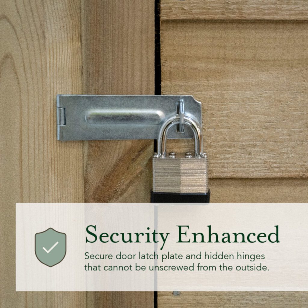 4LIFE Pent Shed 6×4 – Single Door – 1 Window with Installation 5013053200377 2